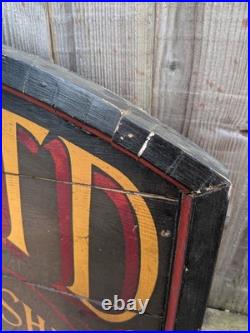 Vintage Style Mechans Ltd Humberside Ship Fitters Wooden Wall Sign Enamel Dial