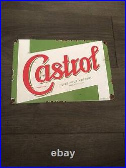 Vintage Style Metal Enamel Castrol Advertising/Garage Sign 12x8 Vintage Style Metal Enamel Castrol Advertising/Garage Sign 12x8