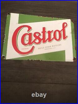 Vintage Style Metal Enamel Castrol Advertising/Garage Sign 12x8 Vintage Style Metal Enamel Castrol Advertising/Garage Sign 12x8