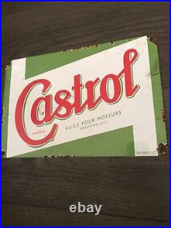 Vintage Style Metal Enamel Castrol Advertising/Garage Sign 12x8 Vintage Style Metal Enamel Castrol Advertising/Garage Sign 12x8