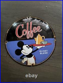 Vintage Style Mickeys Coffee Enamel Advertising Sign 12 Porcelain Vintage Style Mickeys Coffee Enamel Advertising Sign 12 Porcelain