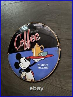 Vintage Style Mickeys Coffee Enamel Advertising Sign 12 Porcelain Vintage Style Mickeys Coffee Enamel Advertising Sign 12 Porcelain