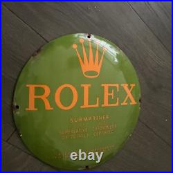 Vintage Style Rolex Enamelled Submariner Advertising Sign. 30cm X 30cm Oval
