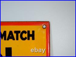 Vintage Swan Vestas Bryant & May Matches Enamel Sign