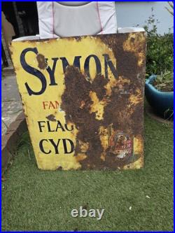Vintage Symons Cyder enamel Pub Advertising Sign 24 X 21