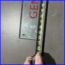 Vintage Thick Glass Gentlemen Sign Vintage Decor Engraved Enamel