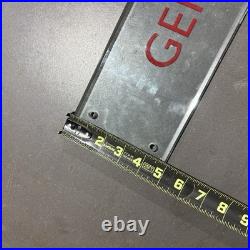 Vintage Thick Glass Gentlemen Sign Vintage Decor Engraved Enamel
