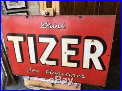 Vintage Tizer Enamel Sign