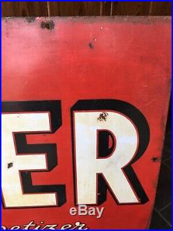 Vintage Tizer Enamel Sign