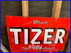 Vintage Tizer Enamel Sign