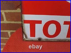 Vintage Totalgaz Butane Propane Double-sided Enamel Advertising Sign