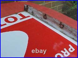 Vintage Totalgaz Butane Propane Double-sided Enamel Advertising Sign