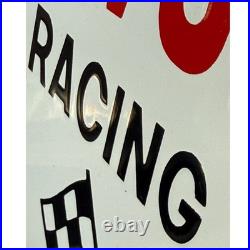 Vintage Valvoline Racing Oil Enamel Advertising Sign Plaque