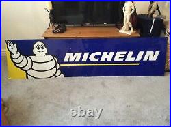 Vintage Very Large Enamel Michelin Sign. COLLECTION ONLY DE7