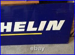 Vintage Very Large Enamel Michelin Sign. COLLECTION ONLY DE7