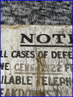 Vintage Very Rare Enamel Notice Transportation Sign 13x8cm