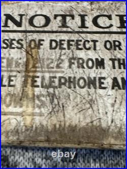 Vintage Very Rare Enamel Notice Transportation Sign 13x8cm Vintage Very Rare Enamel Notice Transportation Sign 13x8cm