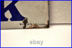 Vintage Viking Unsweetened Milk Porcelain Enamel Sign 14x10 Wills & Co London Vintage Viking Unsweetened Milk Porcelain Enamel Sign 14x10 Wills & Co London