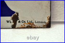 Vintage Viking Unsweetened Milk Porcelain Enamel Sign 14x10 Wills & Co London Vintage Viking Unsweetened Milk Porcelain Enamel Sign 14x10 Wills & Co London