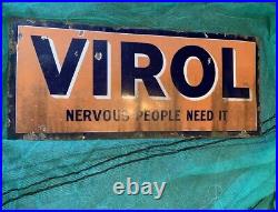 Vintage Virol Enamel Sign