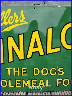 Vintage WINALOT Spillers Enamel Sign Advertising 30 x 20