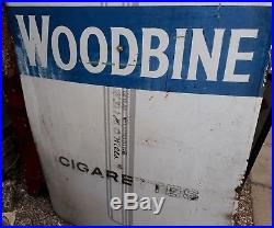 Vintage WOODBINES CIGARETTES enamel Sign 5ft X 3ft