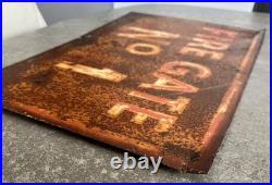 Vintage WW2 era Metal not Enamel RAF Airfield Fire Gate No 1 sign Amazing Patina