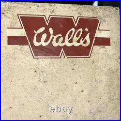 Vintage Wall's Ice Cream Metal Enamel Advertising Sign Rare Collectible Vintage Wall's Ice Cream Metal Enamel Advertising Sign Rare Collectible