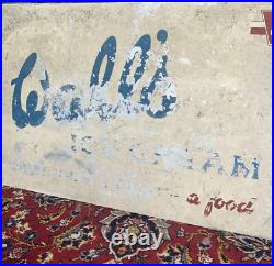 Vintage Wall's Ice Cream Metal Enamel Advertising Sign Rare Collectible Vintage Wall's Ice Cream Metal Enamel Advertising Sign Rare Collectible