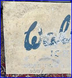 Vintage Wall's Ice Cream Metal Enamel Advertising Sign Rare Collectible Vintage Wall's Ice Cream Metal Enamel Advertising Sign Rare Collectible