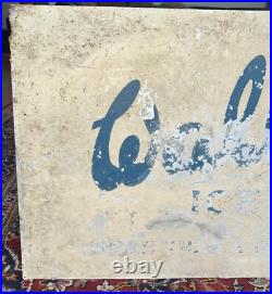 Vintage Wall's Ice Cream Metal Enamel Advertising Sign Rare Collectible Vintage Wall's Ice Cream Metal Enamel Advertising Sign Rare Collectible