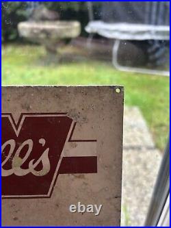 Vintage Wall's Ice Cream Metal Enamel Advertising Sign Rare Collectible Vintage Wall's Ice Cream Metal Enamel Advertising Sign Rare Collectible