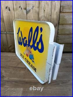 Vintage Walls Ice Cream Double Sided Tin Sign Not Enamel