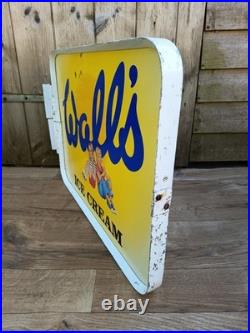 Vintage Walls Ice Cream Double Sided Tin Sign Not Enamel