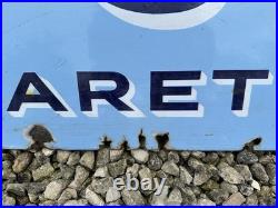 Vintage Wills Capstan Enamel Metal Sign 59 X 18 Inches