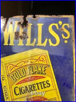 Vintage Wills Cigarette Enamel Sign