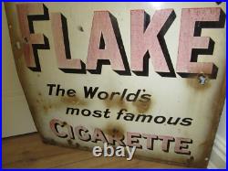 Vintage Wills Gold Flake Enamelled Large Advertising Hanging Sign, 7 Kgs, 61 X 91