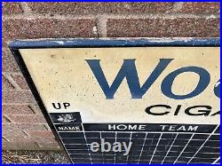 Vintage Wills Woodbine Pub Darts Scoreboard Advertising Sign Ply not Enamel