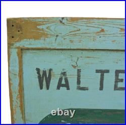 Vintage Wooden Advertising Sign'Radio Service Lab' Not Enamel