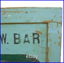 Vintage Wooden Advertising Sign'Radio Service Lab' Not Enamel