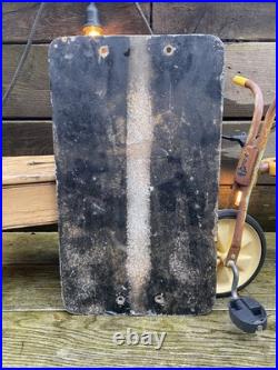 Vintage c1950s Pre Worboys SCHOOL Alloy Road Sign Not Enamel Advertising