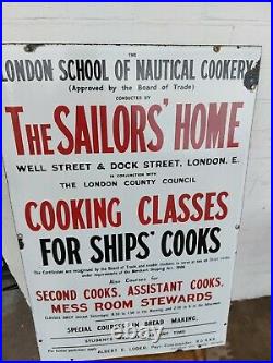 Vintage collectable advertising enamel sign in excellent condition