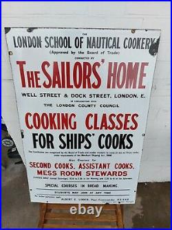 Vintage collectable advertising enamel sign in excellent condition