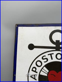 Vintage enamel sign APOSTOLATUS MARIS Ship Port 41cm x 51cm Vintage enamel sign APOSTOLATUS MARIS Ship Port 41cm x 51cm
