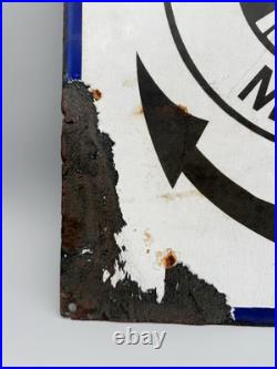 Vintage enamel sign APOSTOLATUS MARIS Ship Port 41cm x 51cm Vintage enamel sign APOSTOLATUS MARIS Ship Port 41cm x 51cm