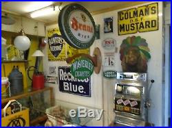 Vintage enamel sign Colmans mustard