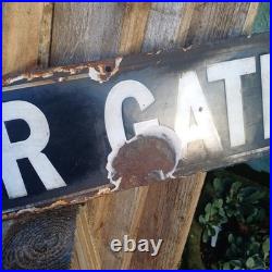 Vintage enamel street sign / Baxter Gate / Doncaster interest