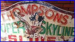 Vintage fairground sign enamel sign /sign wall art Pub Themed Sign Collectors Ta