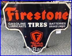 Vintage firestone Enamel Sign