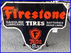 Vintage firestone Enamel Sign